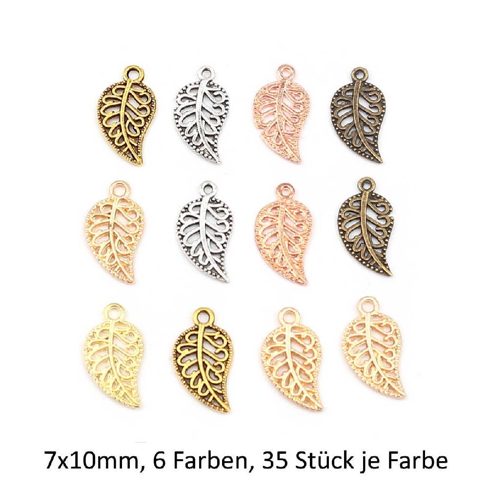 Sadingo Schmuckanhänger Set Blatt, 210 Stück, 19x10 mm Hotsell