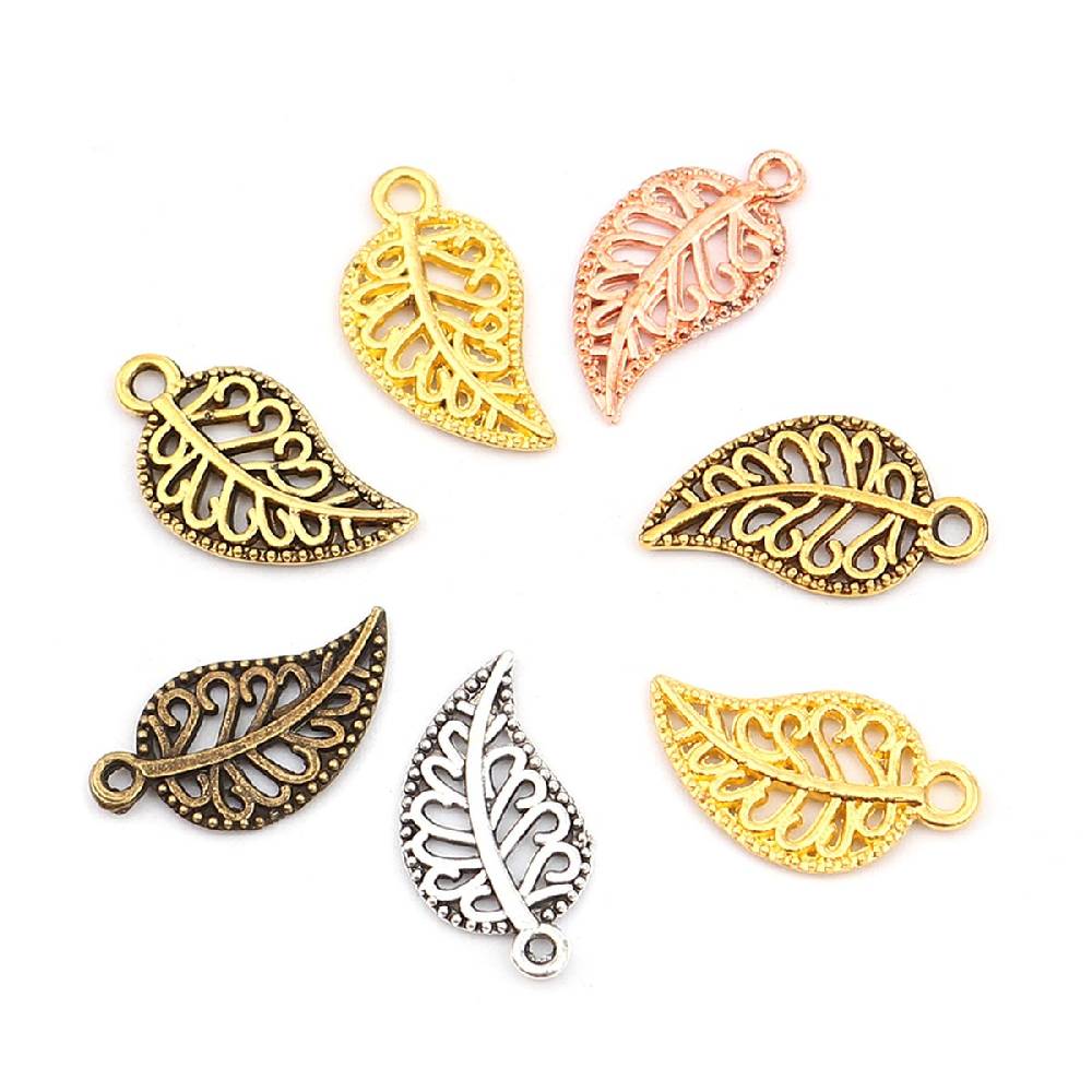 Sadingo Schmuckanhänger Set Blatt, 210 Stück, 19x10 mm Hotsell