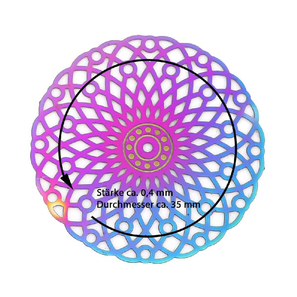 Sadingo Schmuckverbinder Mandala | 10 Stück, 31x30mm Sonderangebot