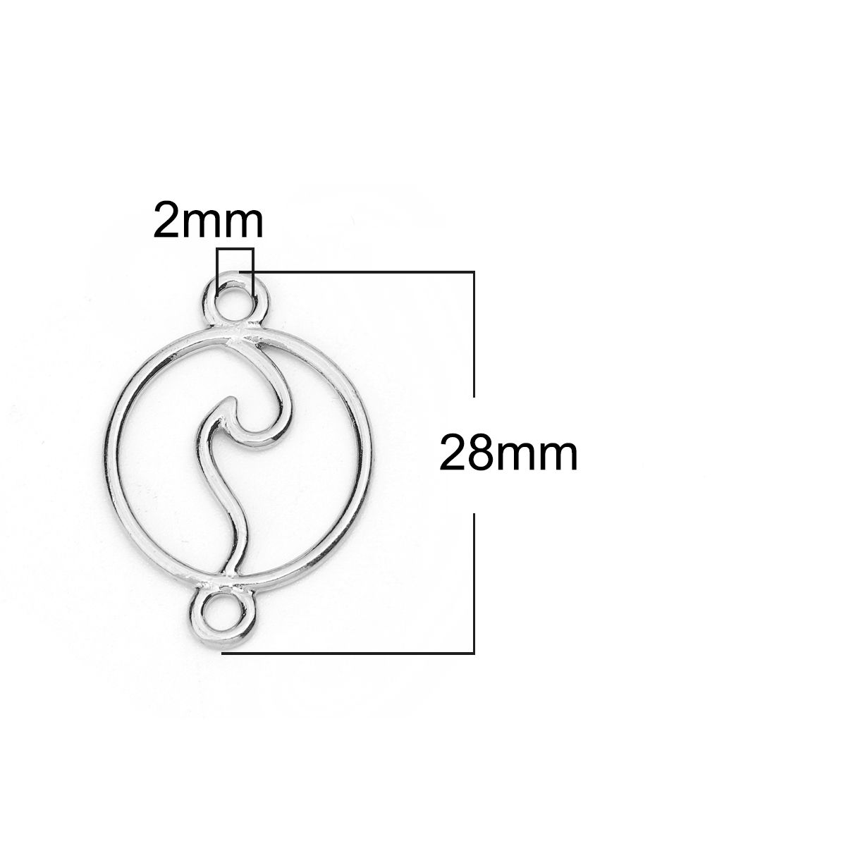 Sadingo Schmuckverbinder Welle | 10 Stkück, 28x20 mm Cyber Monday