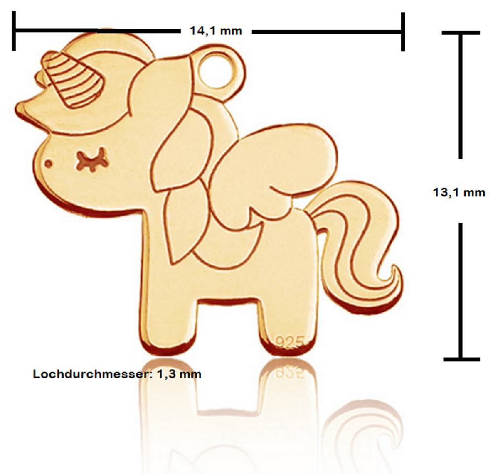 Sadingo Schulkindarmband mit 925er Einhorn Anhänger Top Angebot