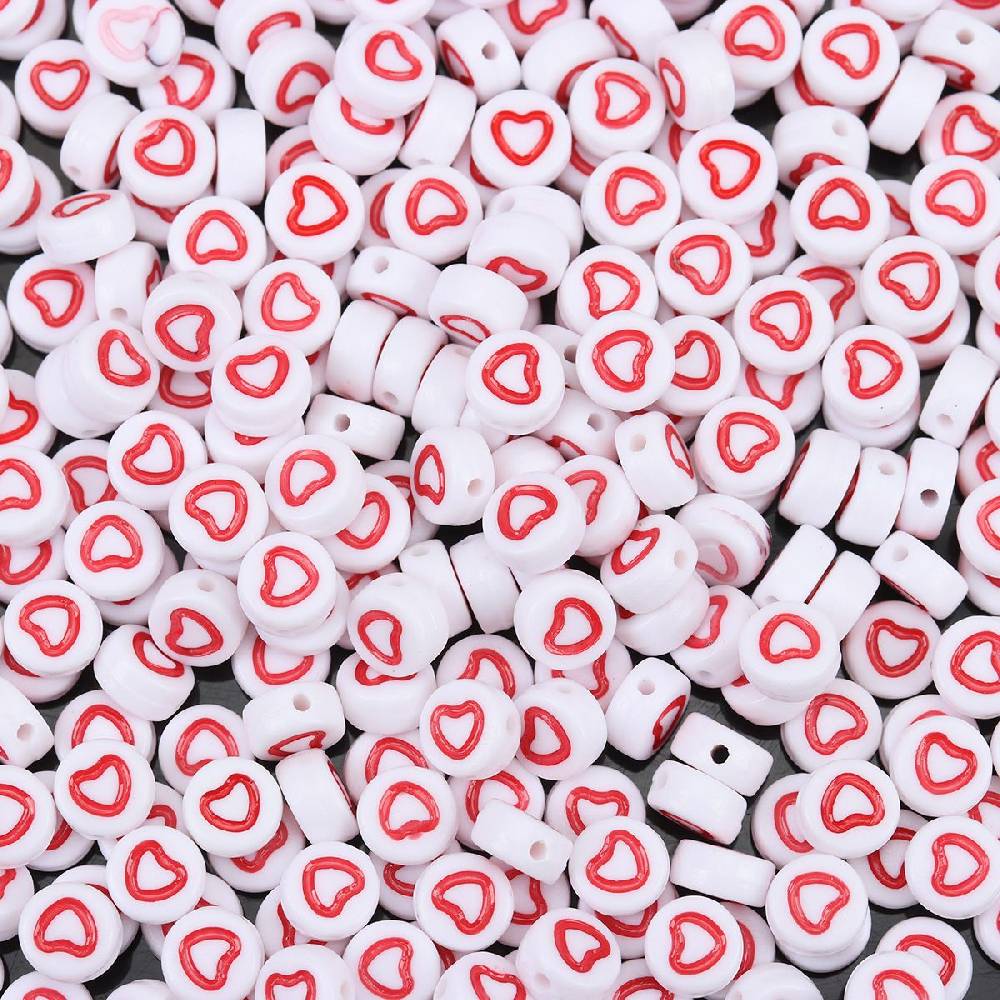 Sadingo Acrylperlen Herz | 500 Stück, 7mm Exklusive Angebote