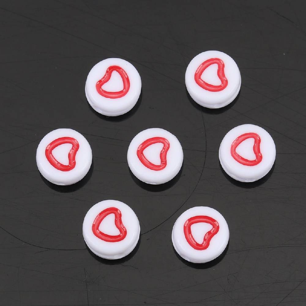 Sadingo Acrylperlen Herz | 500 Stück, 7mm Exklusive Angebote