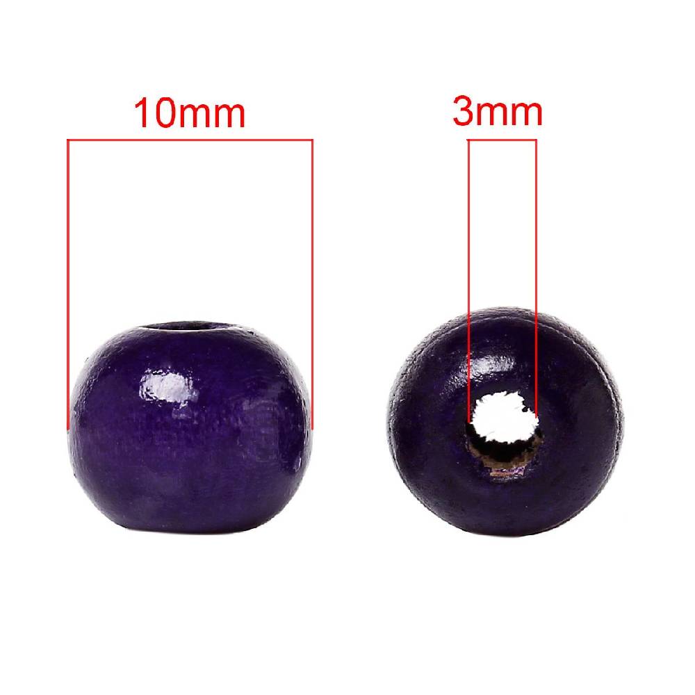 Sadingo Holzperlen bunt, zum auffädeln 200 Stück 10mm Große Rabatte