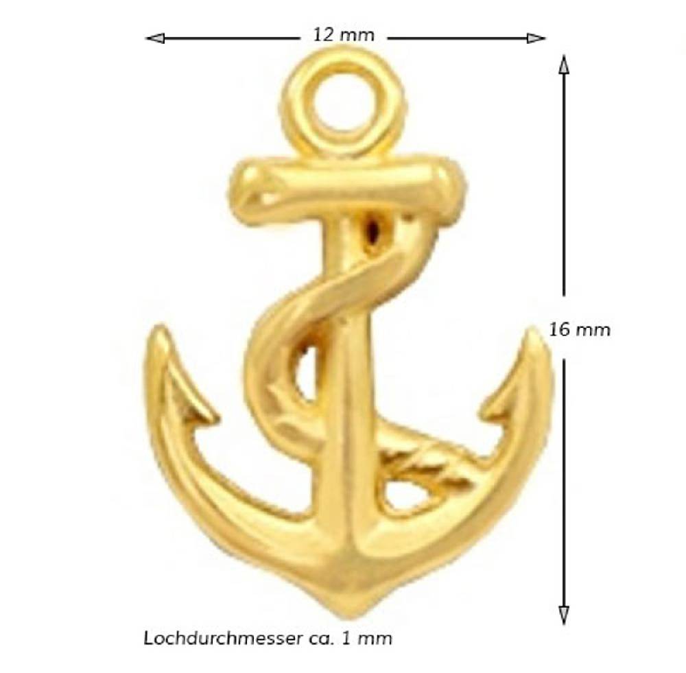 Sadingo Schmuckanhänger Anker 16 x 12 mm Zeitbegrenzte Promotion