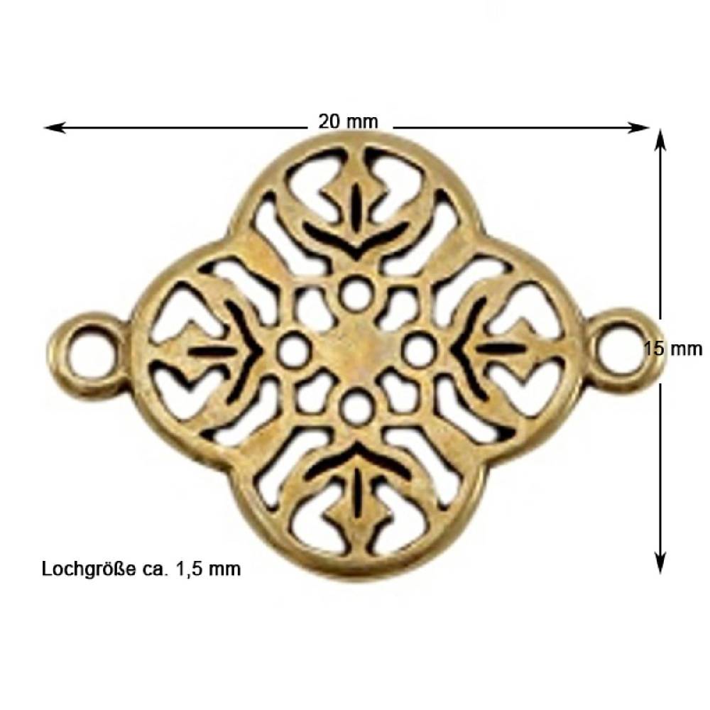 Sadingo Schmuckverbinder Bohemian | 20x15 mm Bis zu 55% Rabatt