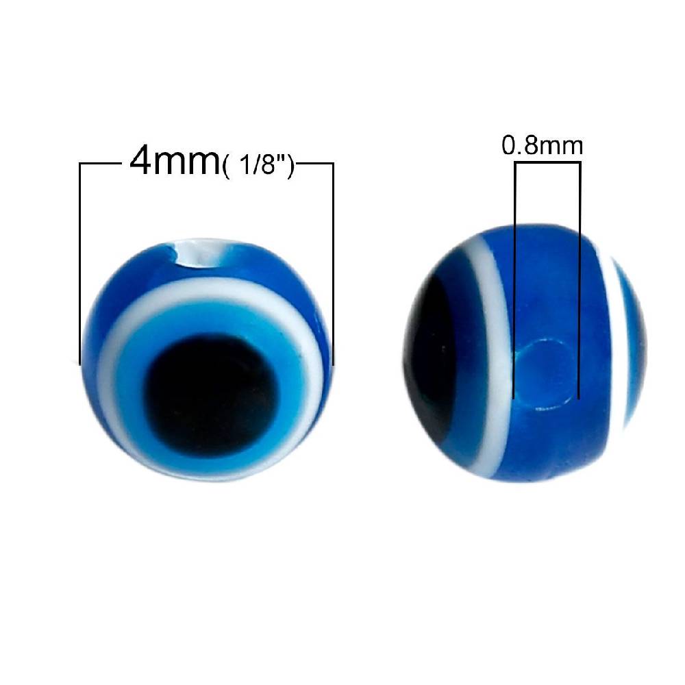 Sadingo Acrylperlen Böser Blick | 100 Stück, 4 - 10mm Discount Store für neue Produkte
