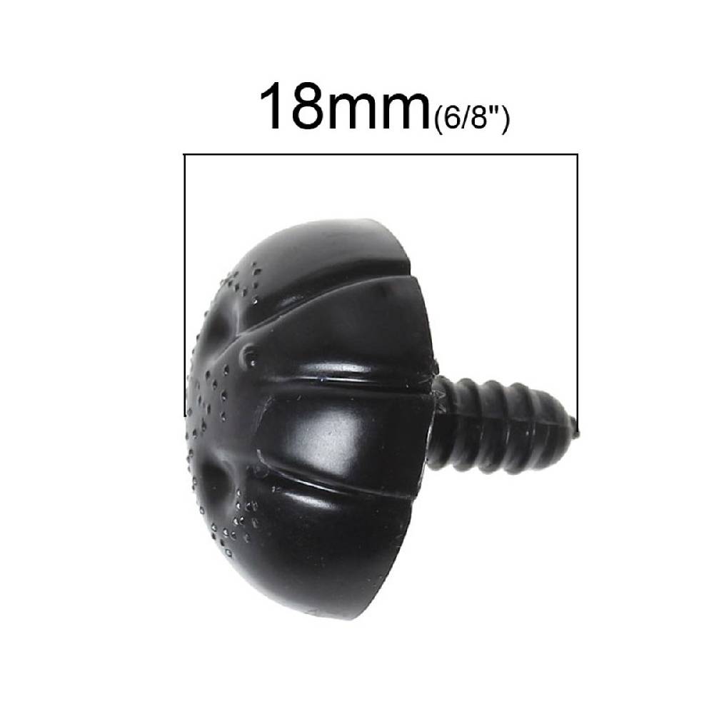 Sadingo Teddynasen Acryl, zum Basteln, 25 Stück 23 x 17 mm Fabrikverkauf