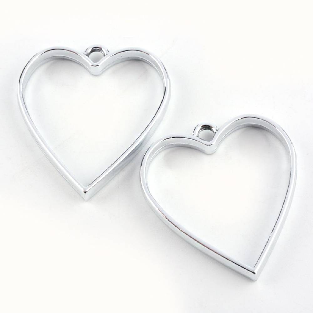 Sadingo Schmuckanhänger Herz - 10 Stück - 34 x 30 mm Großer Ausverkauf