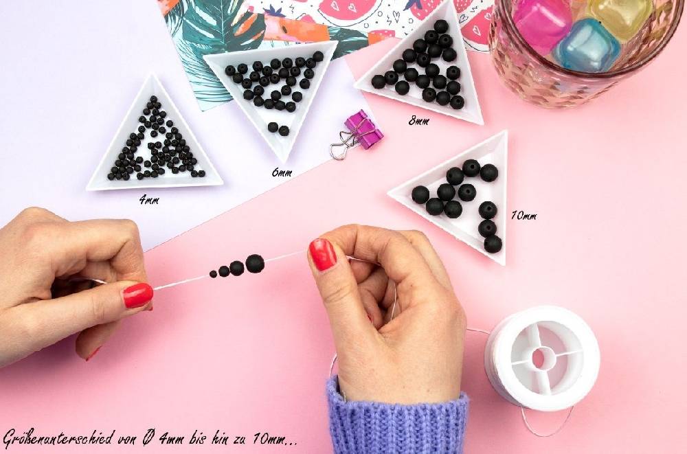 Sadingo Acrylperlen matt | 400 Stück, 8mm Zeitlich begrenztes Angebot