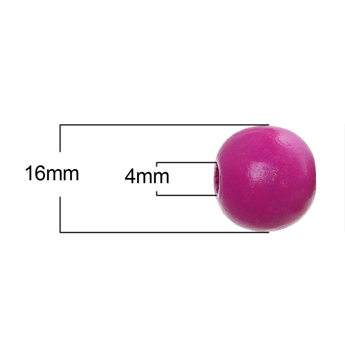 Sadingo Holzperlen bunt | 100 Stk. 16mm Tägliche Deals