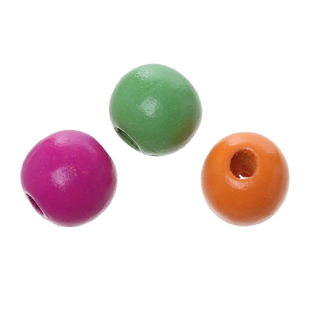 Sadingo Holzperlen bunt | 100 Stk. 16mm Tägliche Deals