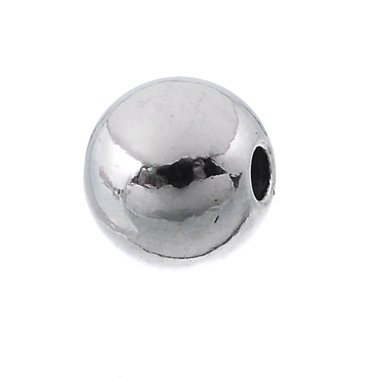 Sadingo Metallperlen in Silber | 4 mm, 50 Stück Tiefpreis