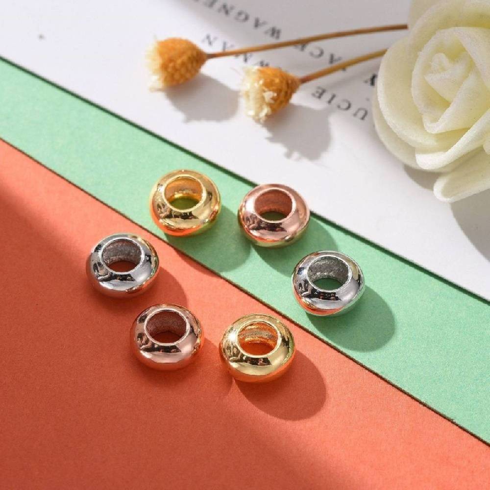 Sadingo Metallperlen Set, 30 Perlen, 3 Farben - Silber, Gold, Rosegold Wochenangebot