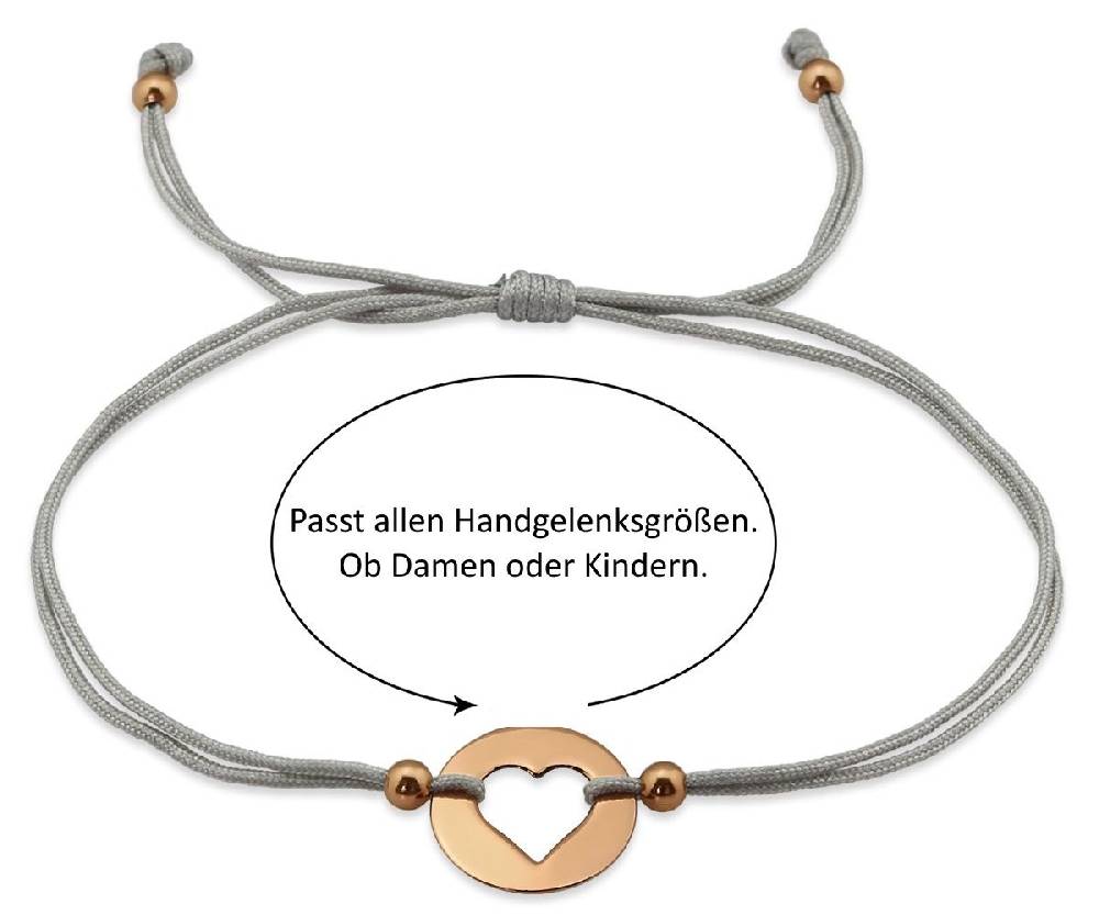 Sadingo Milosa Herz Armband Sterling Silber Rosevergoldet Kostenloser Versand international