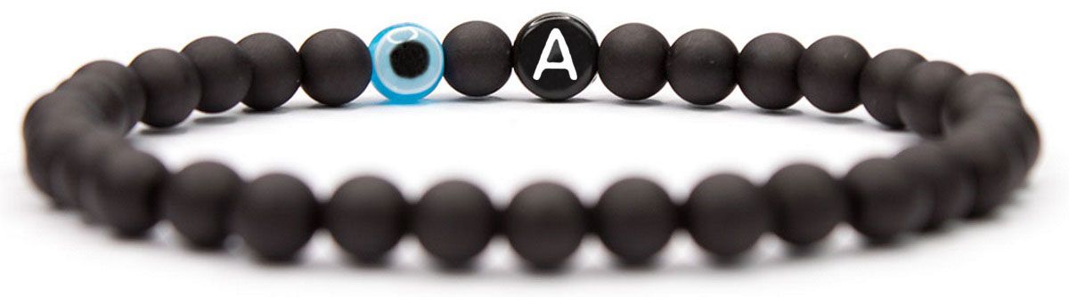 Sadingo Herren Buchstabenarmband Böser Blick, Nazar Auge Fabrikladen