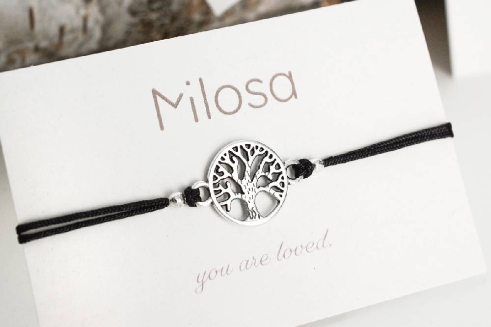 Sadingo Milosa Lebensbaum Armband Damen (verstellbar) Im Verkauf