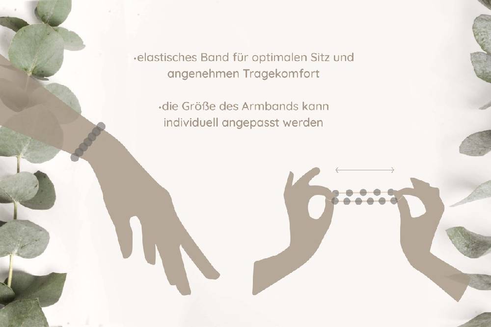 Sadingo Partnerarmband Set "ISLAND" aus schwarzen Natursteinperlen 50% Rabatt für begrenzte Zeit