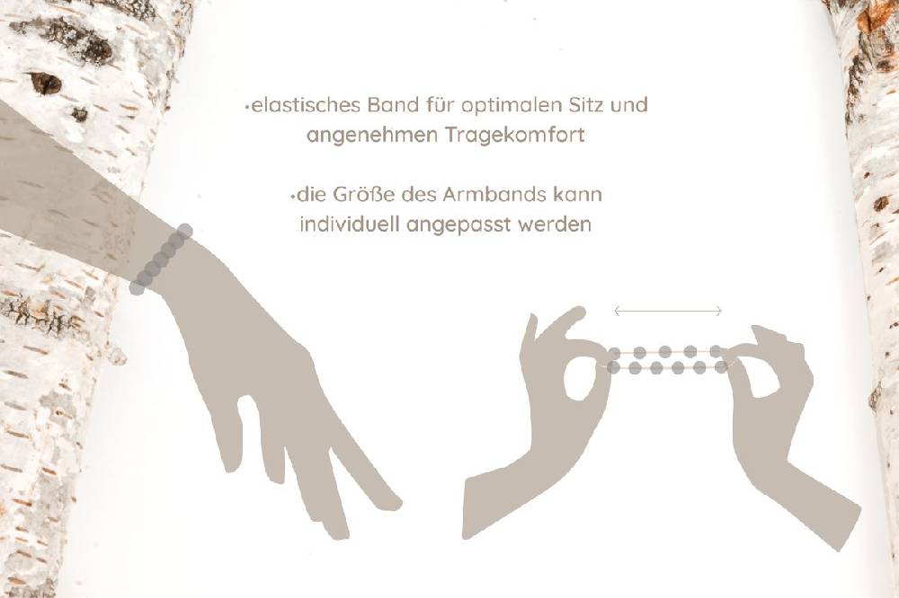 Sadingo Partnerarmband Set "STAR" aus schwarzen Natursteinperlen 2025