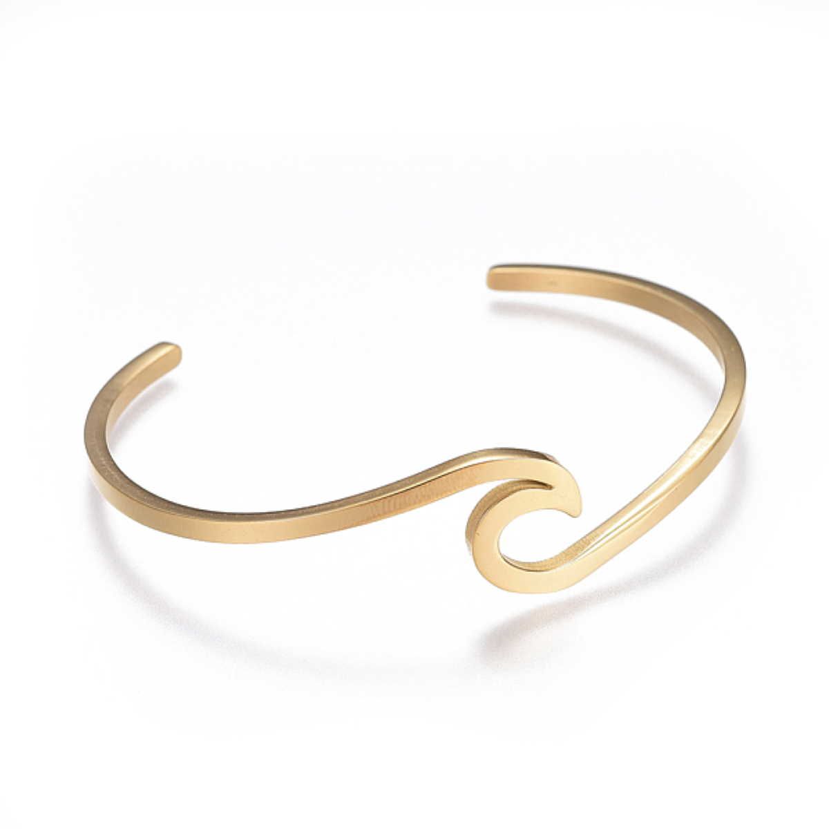 Sadingo Armreif Wave Edelstahl, Farbe wählbar Hotsell