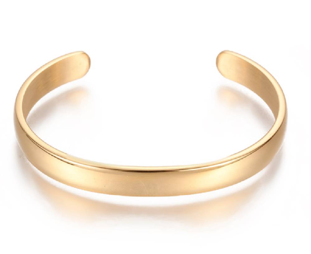 Sadingo Armreif Edelstahl, gold oder silber wählbar im Angebot