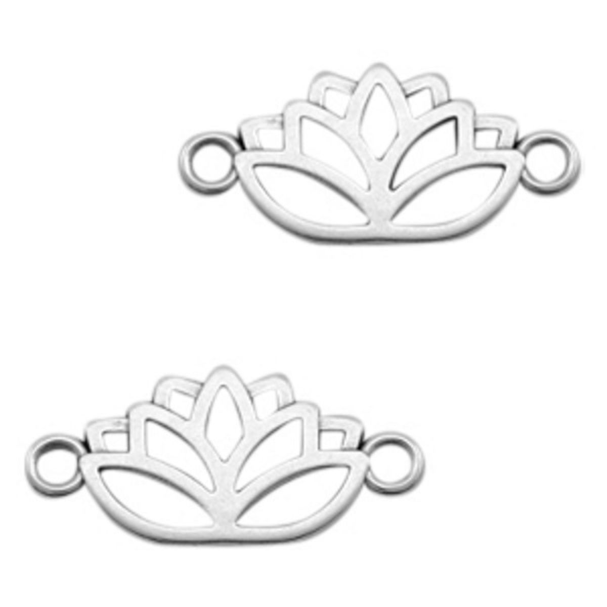 Sadingo Schmuckverbinder Lotusblume | 27x13 mm Fabrikpreis