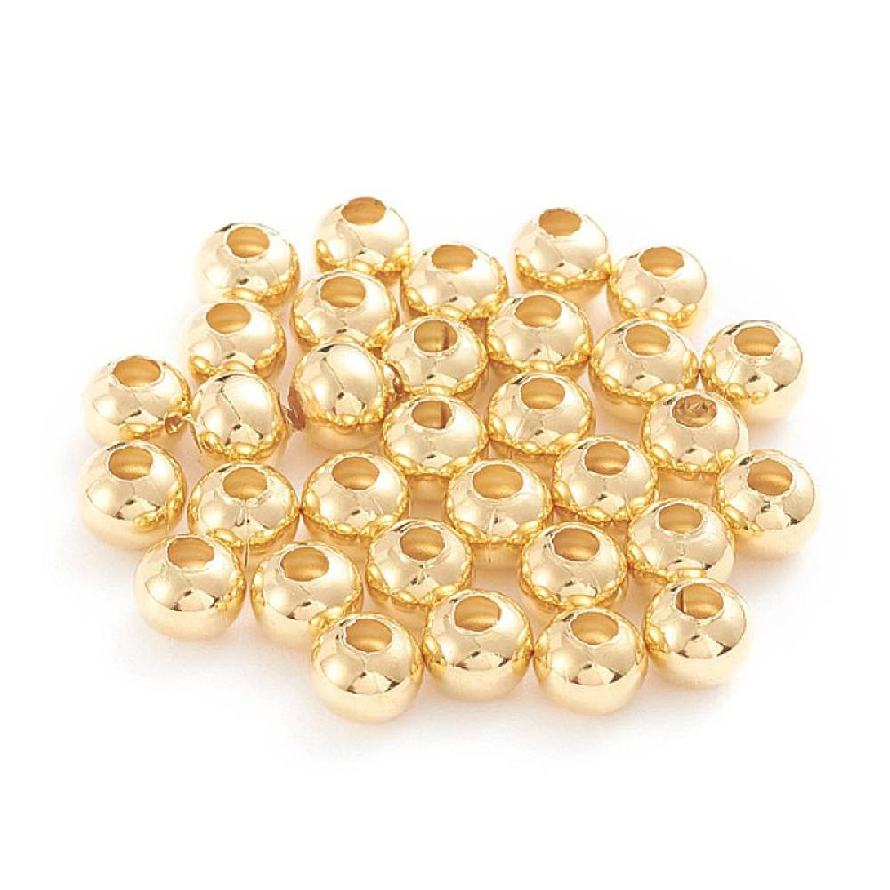 Sadingo Metallperlen | Edelstahl-Perlen in gold Zeitlich begrenztes Angebot
