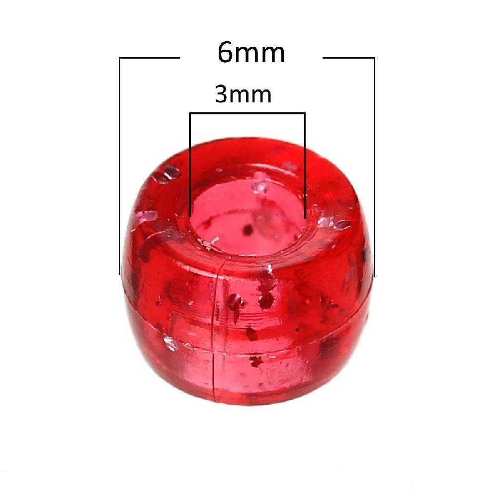 Sadingo Acrylperlen mit Glitzer | 1000 Stück, 6mm Blitzangebot
