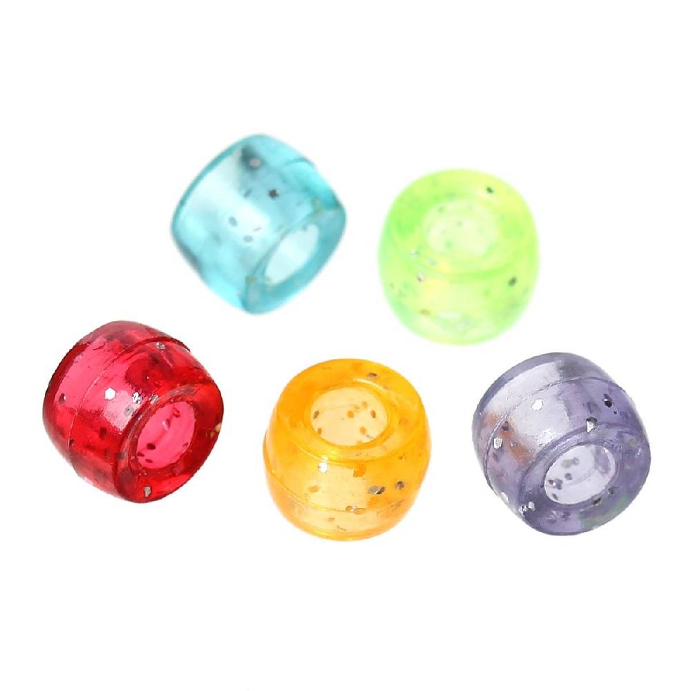 Sadingo Acrylperlen mit Glitzer | 1000 Stück, 6mm Blitzangebot
