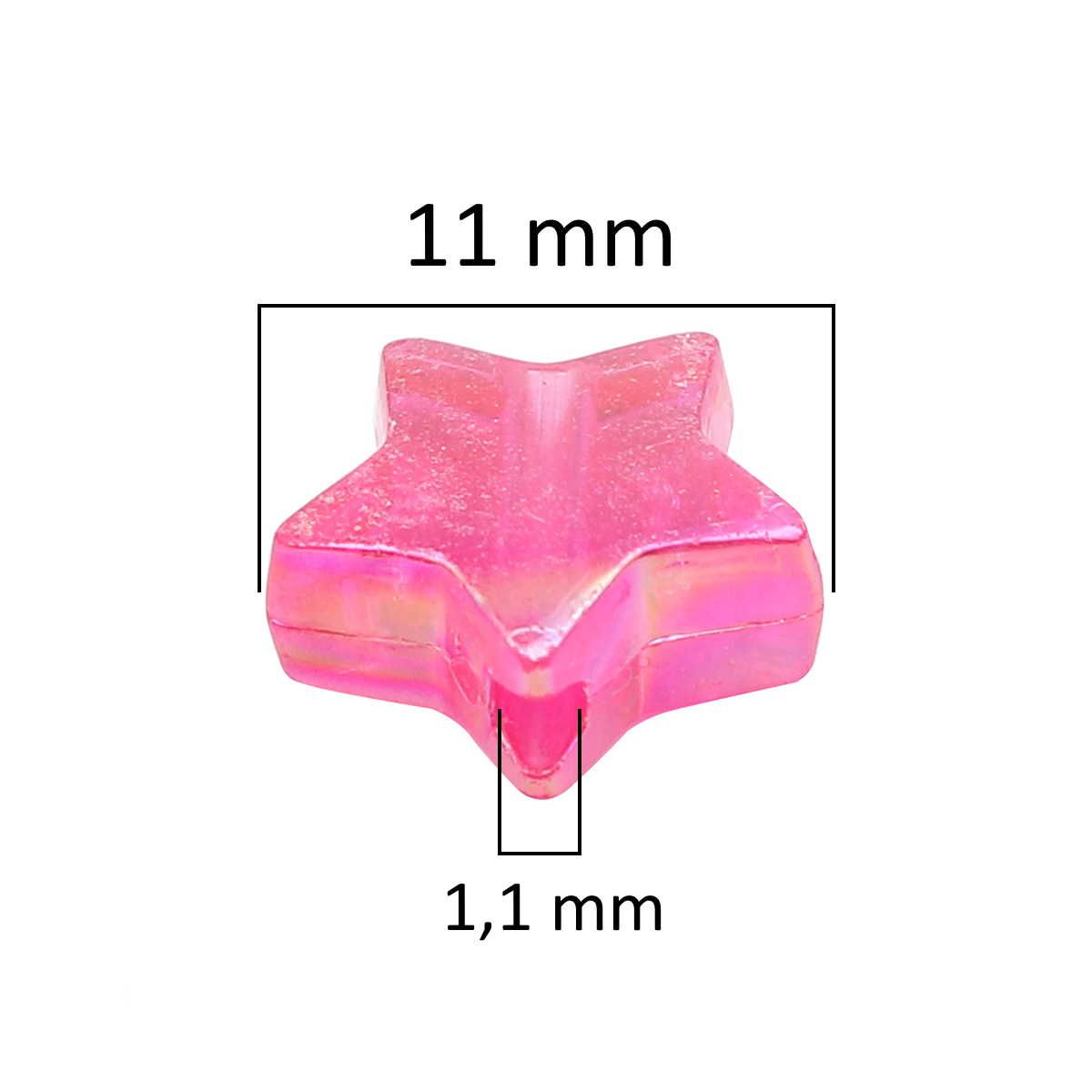 Sadingo Acrylperlen Sterne | 300 Stück, 11mm Große Rabatte