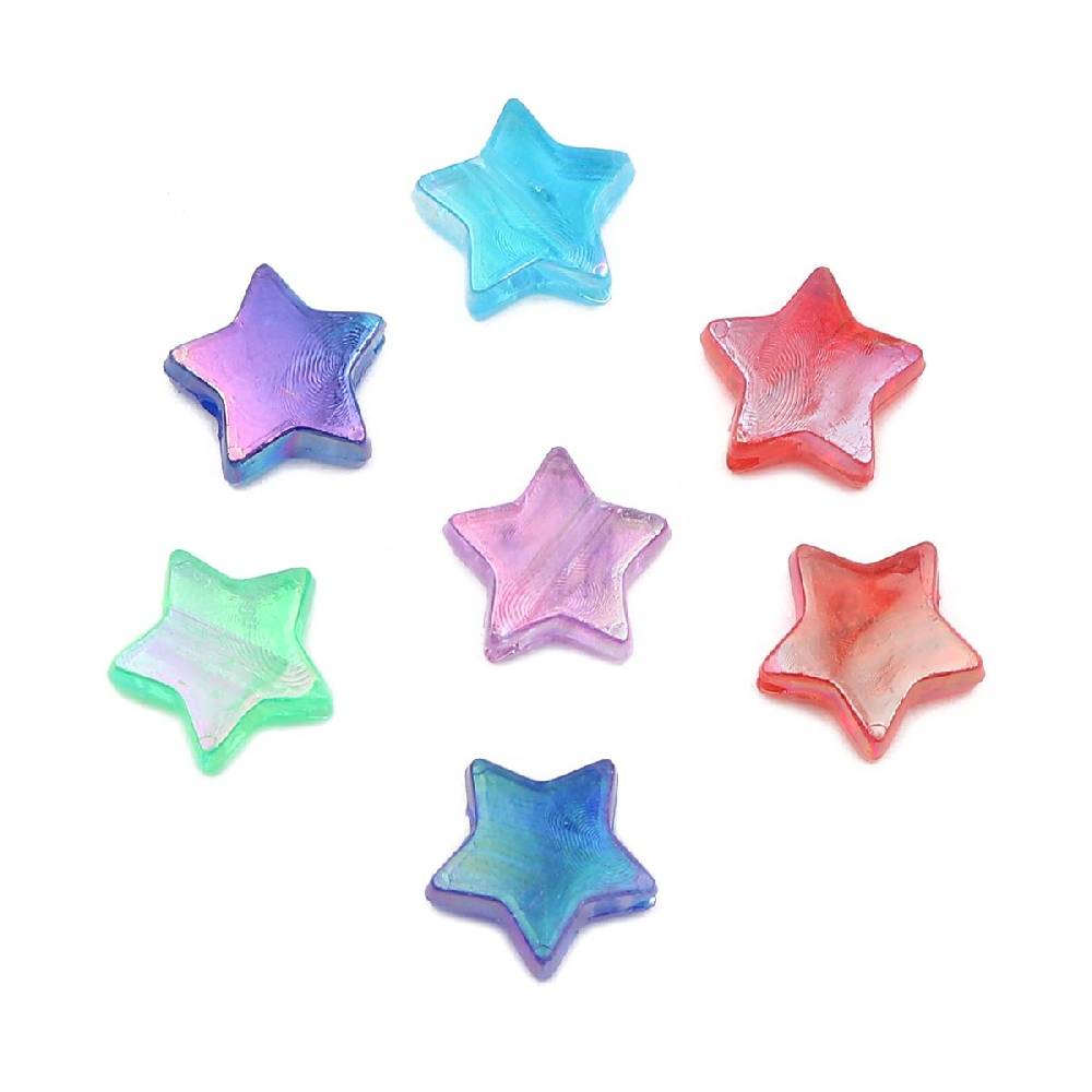 Sadingo Acrylperlen Sternperlen | 300 Stück, 11mm Saisonale Angebote