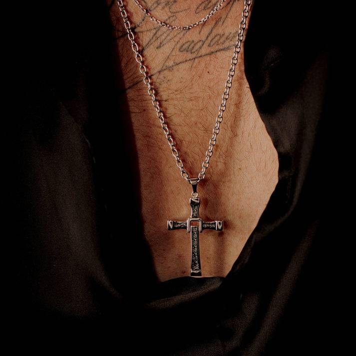 Save Brave Ankerkette Davis mit Anhänger Kreuz Zeitlich begrenztes Angebot