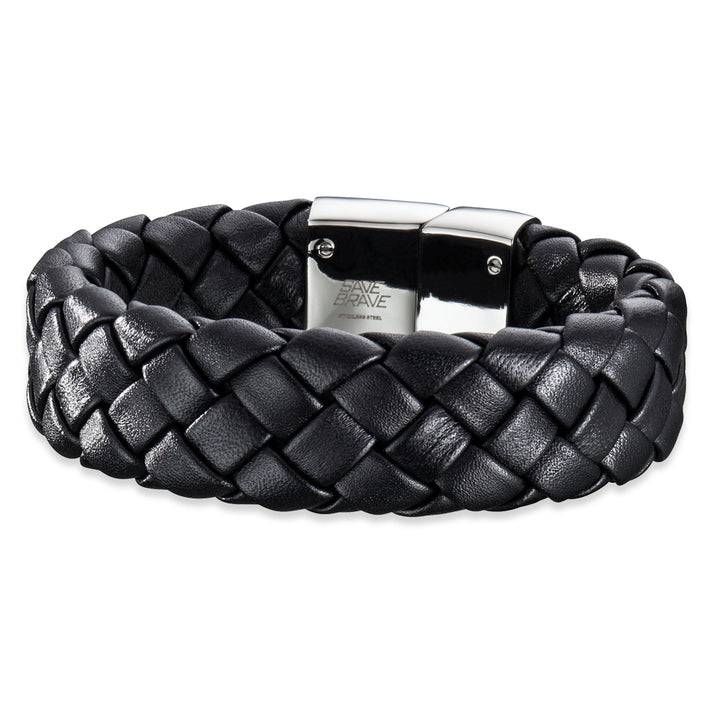 Save Brave Geflochtenes Lederarmband Kilo - braun & schwarz Kauf eins, bekomm eins gratis