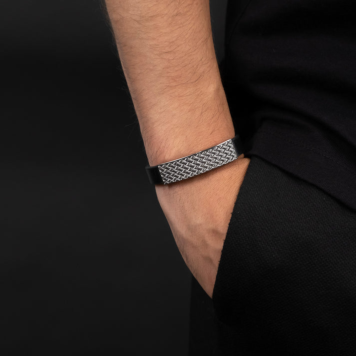 Save Brave Armband Weave mit glänzendem Webmuster Kostenlose Rückgabe