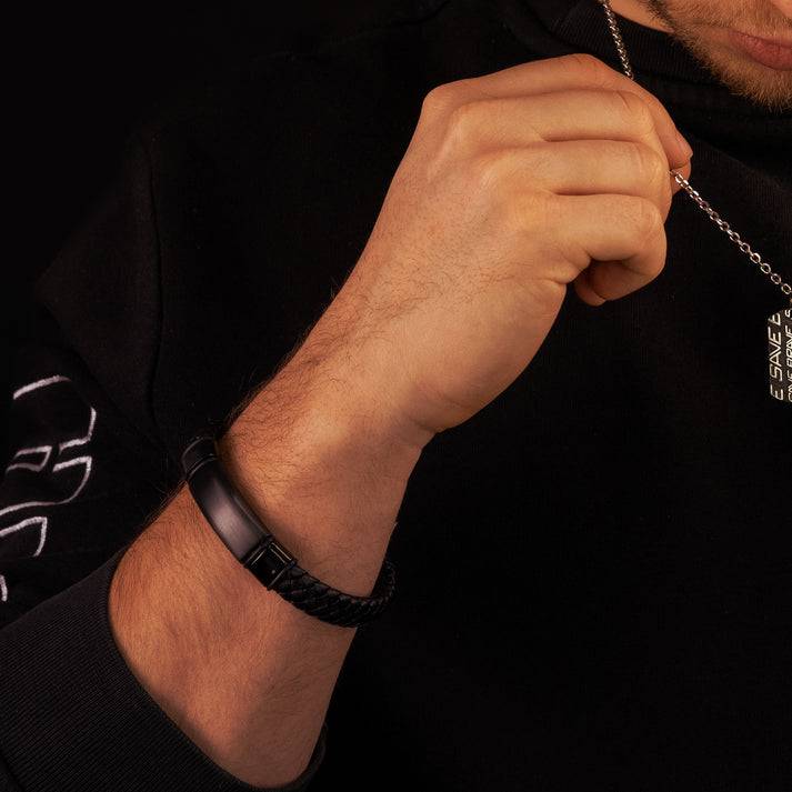 Save Brave Armband Roma aus Leder & Edelstahl Black Friday Preise