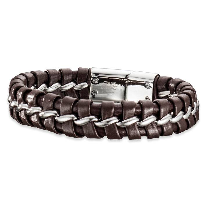 Save Brave Armband Lima aus geflochtenem Leder & Edelstahl 2025