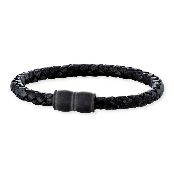 Save Brave Lederarmband Aaron mit Carbonperlen Verkauf