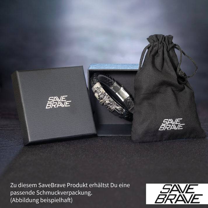 Save Brave Edelstahlarmband Carter mit Gravurplatte Cyber Monday