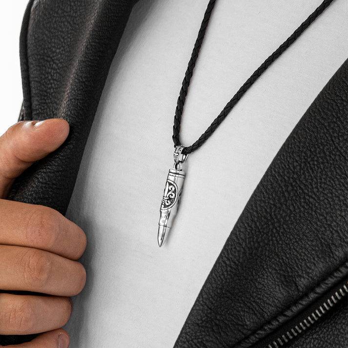 Save Brave Halskette aus veganem Leder mit Verlängerung - Schwarz Riesige Ersparnisse