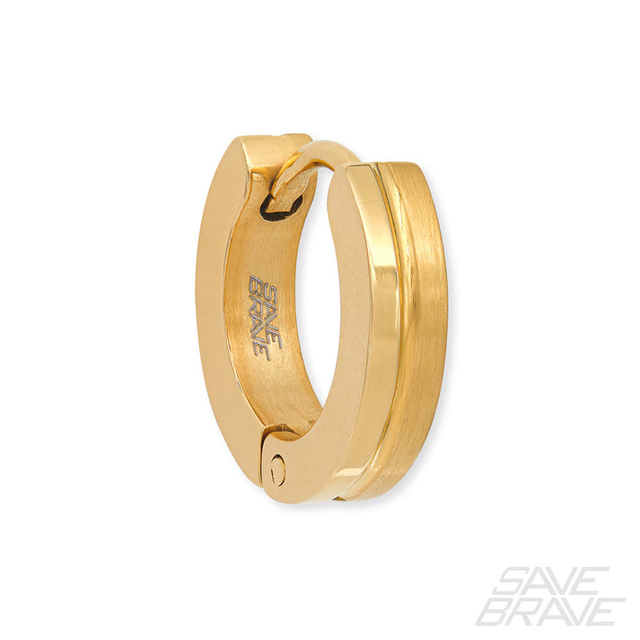 Save Brave Ohrringe India aus Edelstahl - schwarz & gold Letzte 2 Tage