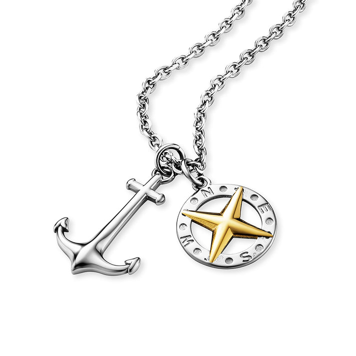 Save Brave Ankerkette mit Anhängern Anchorpolar - Farbe Silber und Gold Bis zu 50% Rabatt