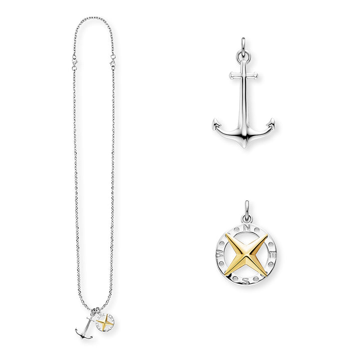 Save Brave Ankerkette mit Anhängern Anchorpolar - Farbe Silber und Gold Bis zu 50% Rabatt