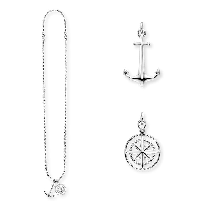Save Brave Ankerkette mit Anhängern Anchorpolar - Farbe Silber Discount Store für neue Produkte