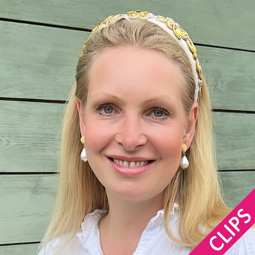 SchwesterSchwester Vergoldete Knoten-Ohrclips mit leichtem Baumwolltropfen Outlet