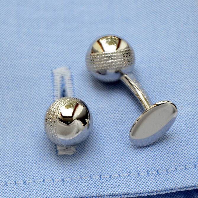 SchwesterSchwester Manschettenknöpfe Silber Cricket-Ball Wochenangebot