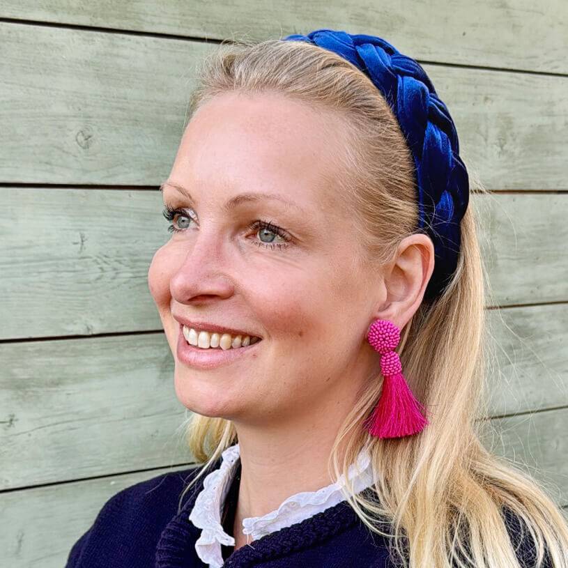 SchwesterSchwester Auffällige Perlen-Quastenohrringe in Pink Rabatte dieses Monats