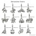 Silberdream SilberDream 925 Charm Fische Sternzeichen Anhänger FC7103 Kostenloser Versand international