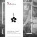 Silberdream SilberDream 925 Charm Blume schwarz Armband Ketten Anhänger FC4115 Begrenzt auf 3 Tage