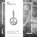 Silberdream SilberDream 925 Silber Charm Peace Armband Anhänger FC249W Fabrik Onlineshop