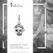 Silberdream SilberDream Charm Totenkopf Pirat 925 Silber Armband Anhänger FC695 Versandkostenfrei